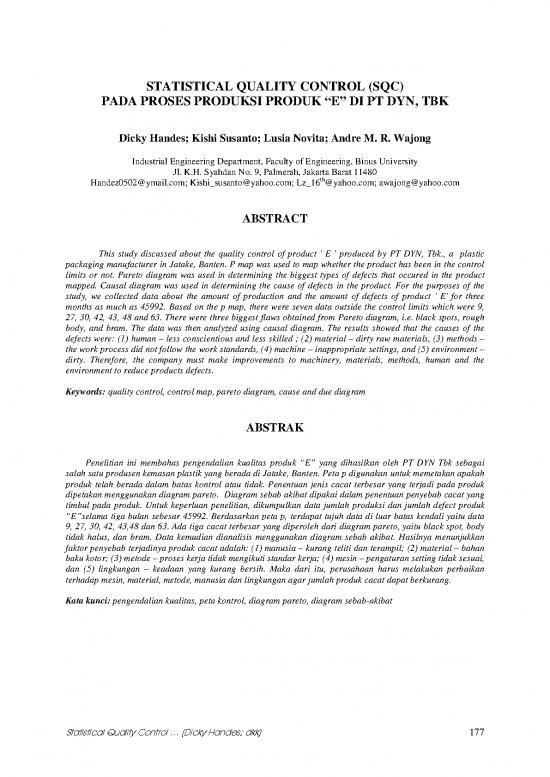 picture Statistical Quality Control Pdf 86196 | 07 Td Andre R Wajong Edit