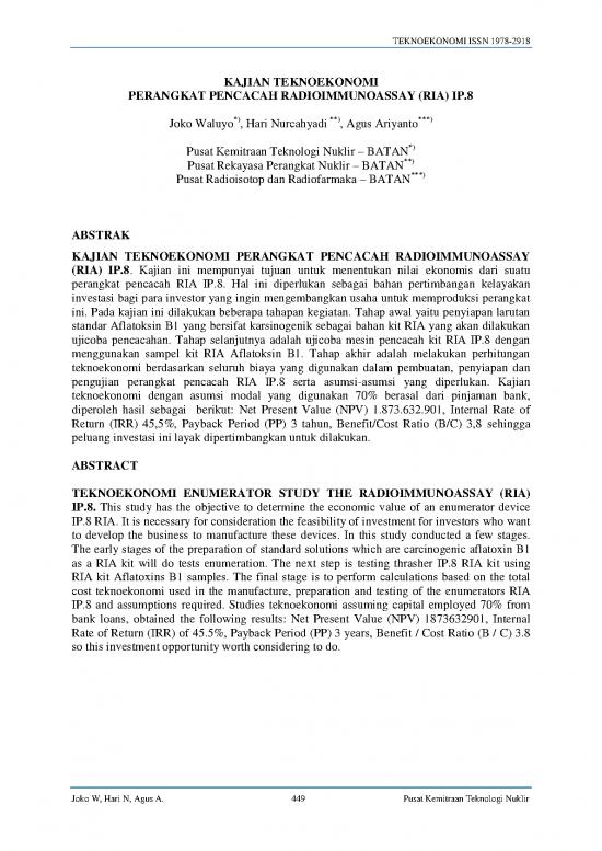 picture1_Radioimmunoassay Pdf 85932 | 17889 Id Kajian Teknoekonomi Perangkat Pencacah Radioimmunoassay Ria Ip8