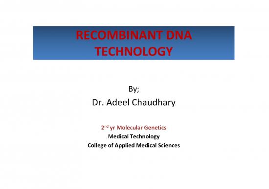 picture_Technology Pdf 85464 | 19046 Lect Recombinant Dna Tech Molecular Genetics Lect 2nd Yr Mt 1st Semester