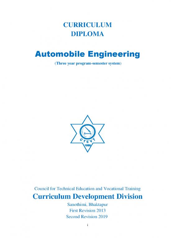 picture Technology Development Pdf 85111 | 2021 01 21 Diploma In Automobile Engineering, Revised 2019