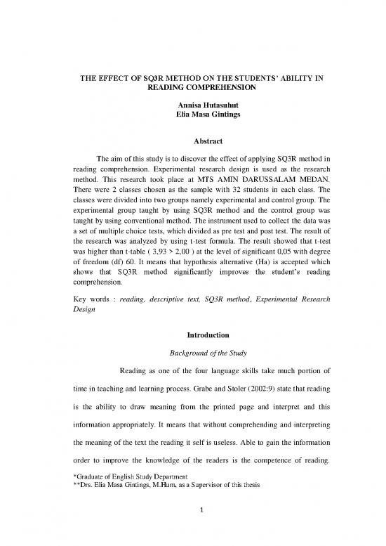 picture1_Sq3r Method Pdf 85939 | 221965 The Effect Of Sq3r Method On The Student