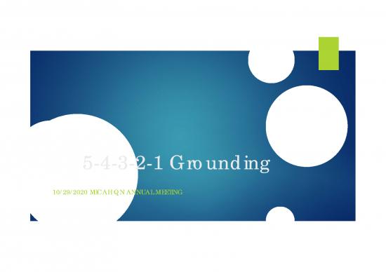picture Grounding Skills Pdf 85913 | 5 4 3 2 1 Grounding