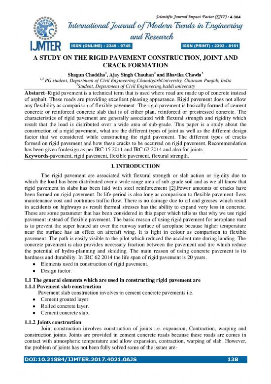 picture1_Construction Pdf 84396 | A Study On The Rigid Pavement Construction Joint And Crack Formation
