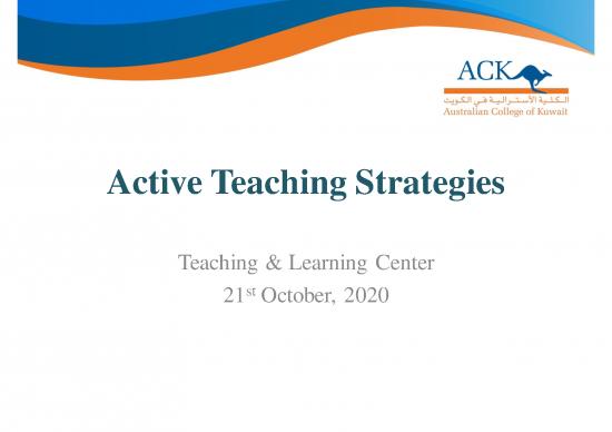 picture1_Active Learning Strategies Pdf 86405 | Active Teaching Strategies