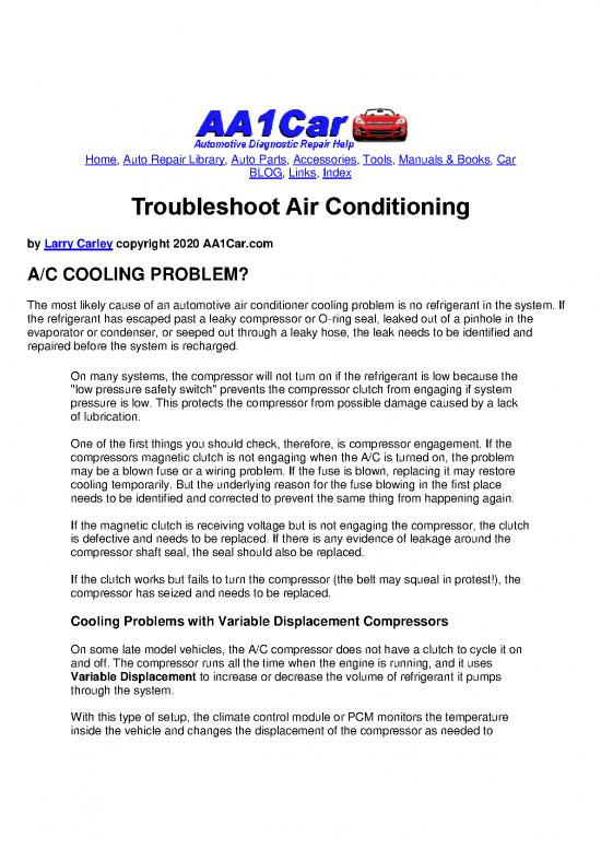 picture1_Automotive Pdf 85059 | Air Conditioning Troubleshooting