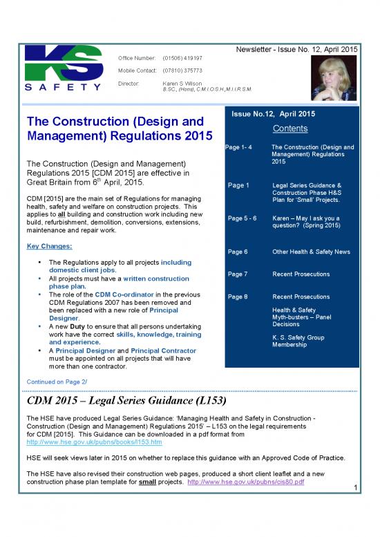 picture Building Pdf 84489 | April 2015 Newlsletter