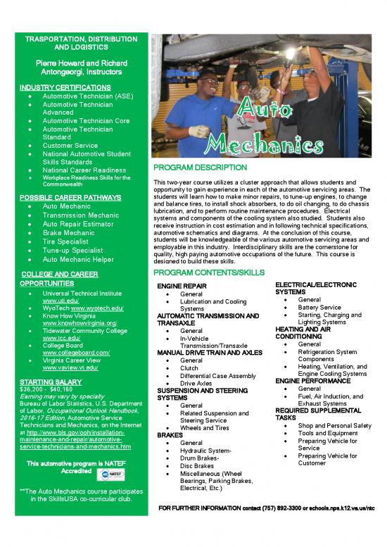 picture1_Automotive Pdf 85234 | Auto Mechanics