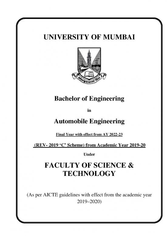 picture Technology Pdf 85053 | Automobile Engineering Syllabus Sem Vii Mumbai University