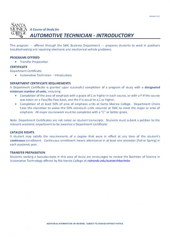 Automotive Pdf 85277 Automotive Technician Dc