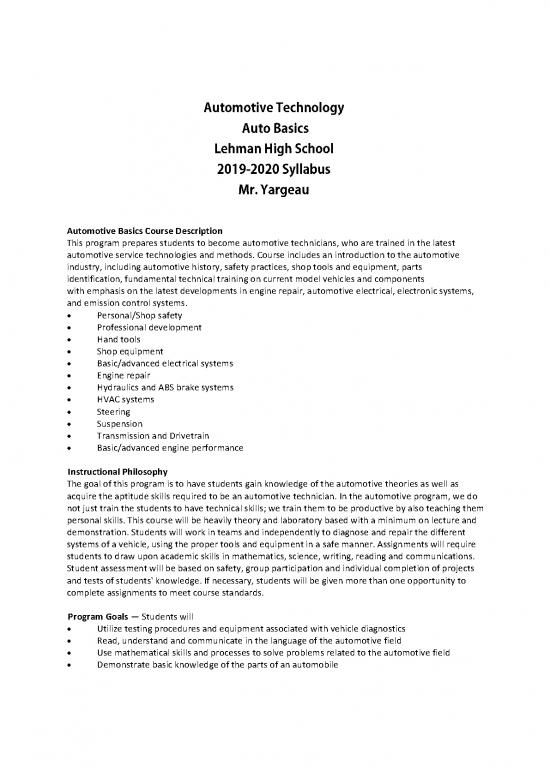 picture1_Automotive Pdf 85152 | Automotive Technology Basics Syllabus