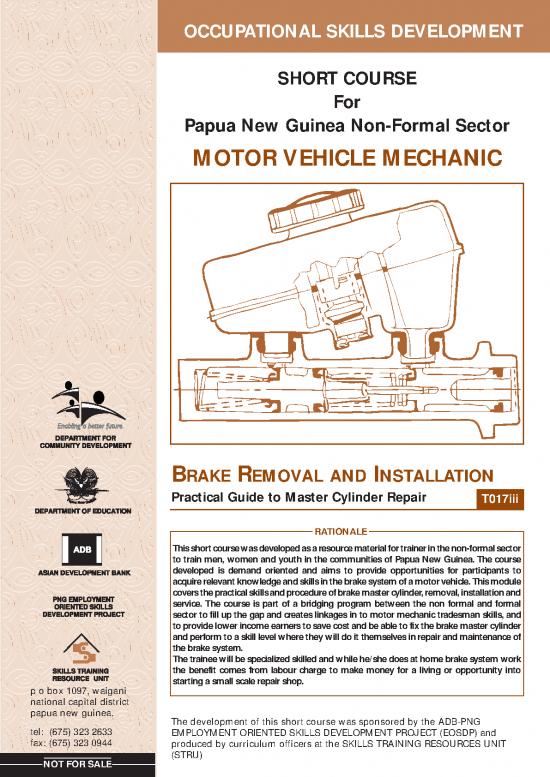 picture1_Mechanic Pdf 86619 | Brake Removal And Installation Practical Guide To Master Cylinder Repair
