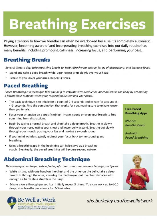 19 Deep Breathing Exercises Pdf Files | Download Free Collection Files