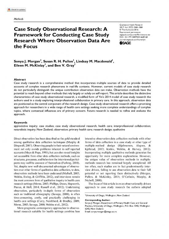 picture_Study Methods Pdf 86589 | Case Study Observational Research Morgan Et Al 2016