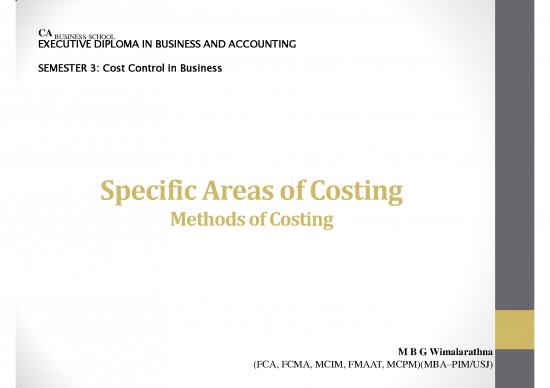 picture1_Methods Of Costing Pdf 86510 | Chapter 3  Specific Areas Of Costing