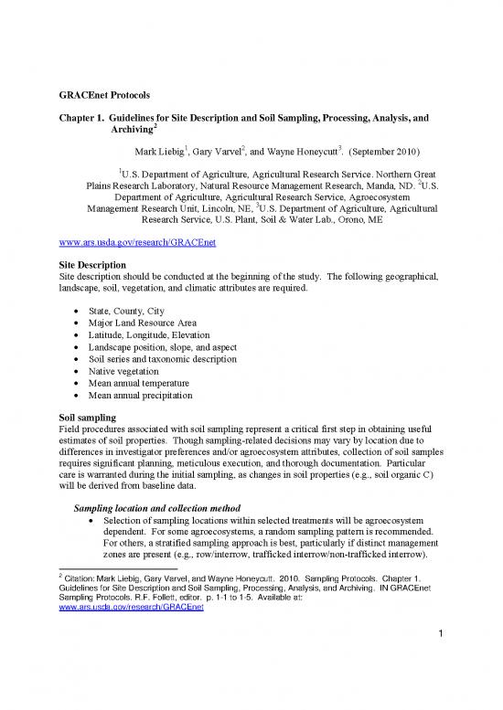 picture1_Thermal Analysis Pdf 86442 | Chapter  Gracenet Soil Sampling Protocols