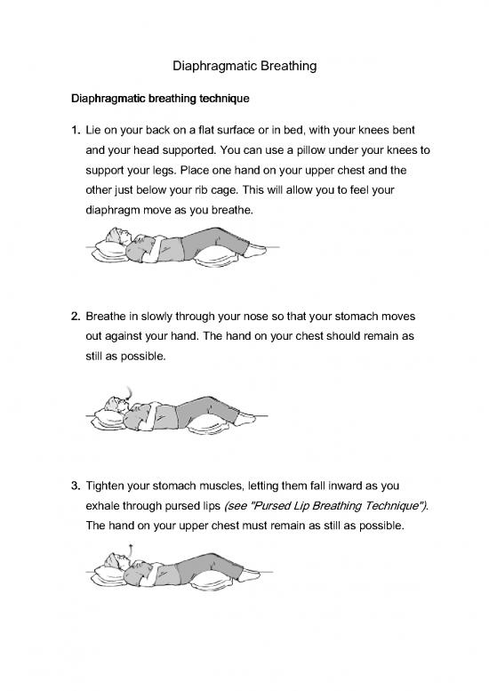 Pursed Lip Breathing Pdf 86529 | Diaphragmatic Breathing Techniques