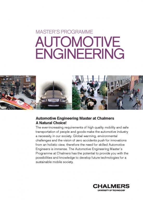 picture Automotive Pdf 85298 | Dmd Chalmers Automotive Engineering Broschuere 2