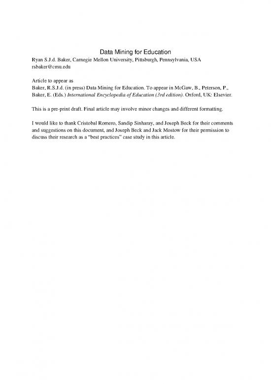 picture Data Mining Pdf 85852 | Encyclopedia Chapter Draft V10  Fw