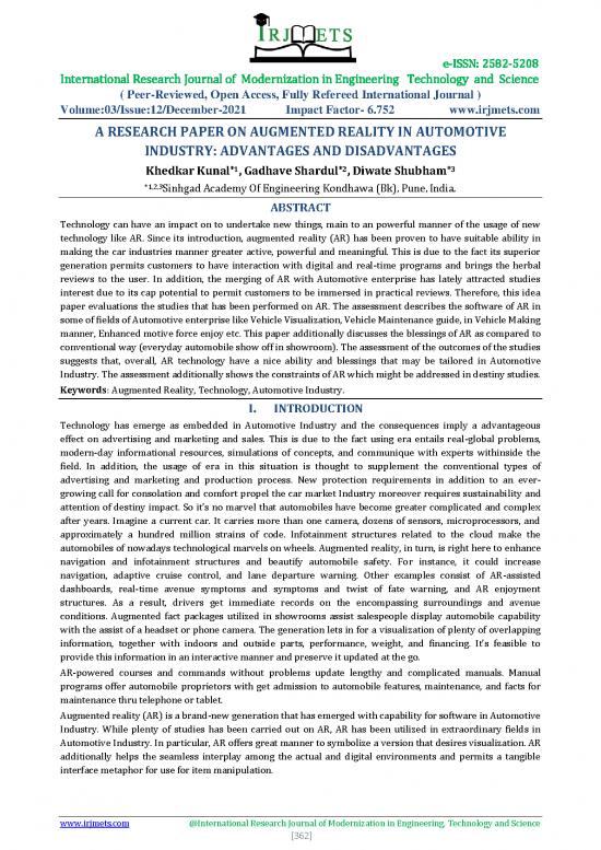 picture Technology Pdf 85189 | Fin Irjmets1639207990