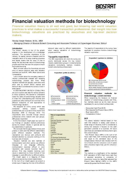 picture Valuation Methods Pdf 85422 | Financial Valuation Methods For Biotechnology