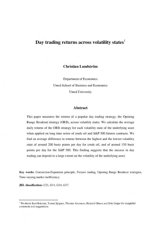 picture Day Trading Strategies Pdf 86594 | Fulltext02