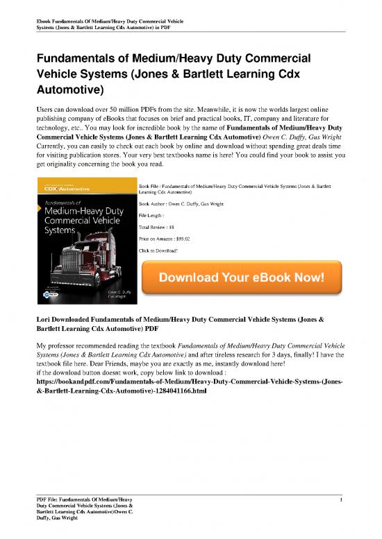 picture Technology Pdf 84938 | Fundamentals Of Medium Heavy Duty Commercial Vehicle Systems Jones  Bartlett Learning Cdx Automoti