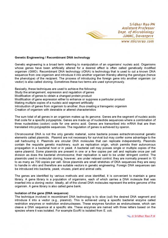 picture Technology Pdf 85975 | Genetic Engineering