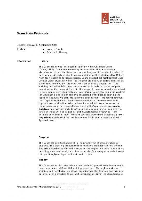 picture1_Gram Staining Procedure Pdf 85391 | Gram Stain Protocol 2886