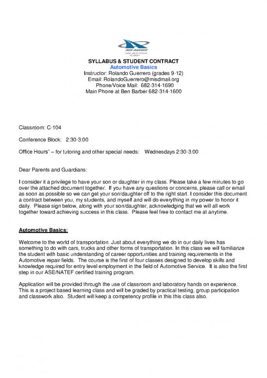 picture Automotive Pdf 84942 | Guerreo Autobasic Syllabus