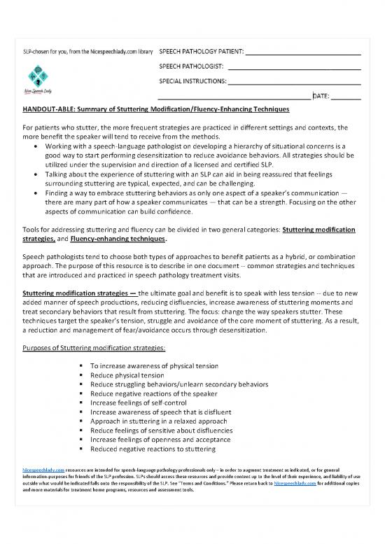 picture_Language Pdf 86022 | Handout Able Summary Of Stuttering Modificationfluency Enhancing Techniques