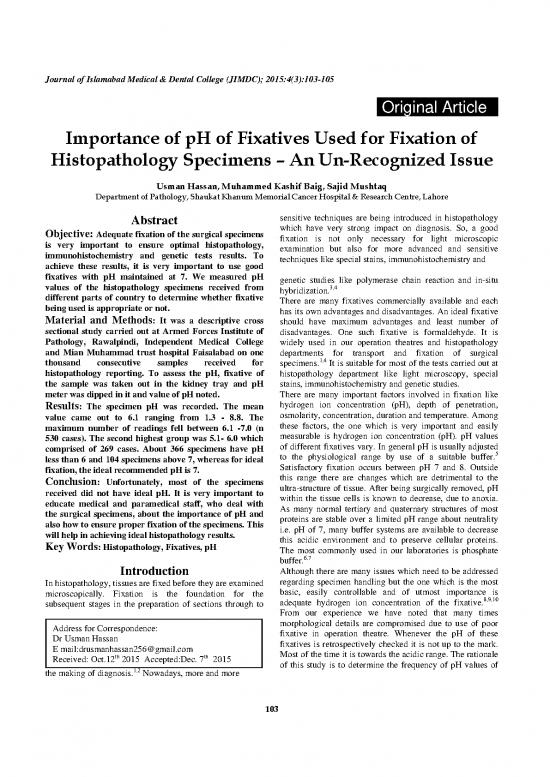 picture1_Special Stains In Histopathology Pdf 85829 | Importance Of Ph Of Fixatives Used For Fixation Of Histopathology