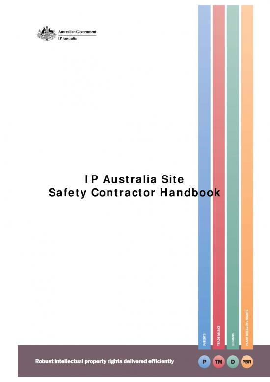 picture Site Management Pdf 84436 | Ip Australia Site Safety Contractor Handbook