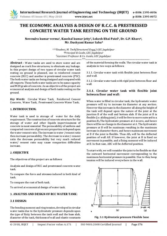 picture Reinforced Concrete Water Tank Design Pdf 84453 | Irjet V5i571