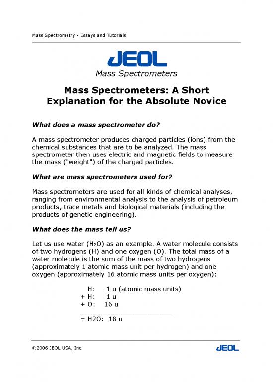 picture1_Mass Spectrometry Pdf 86446 | Jeolnovice
