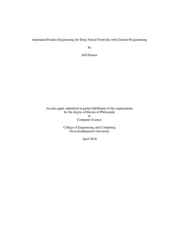 picture Feature Engineering For Machine Learning Pdf 86719 | Jheaton Nsu Phd Idea Paper