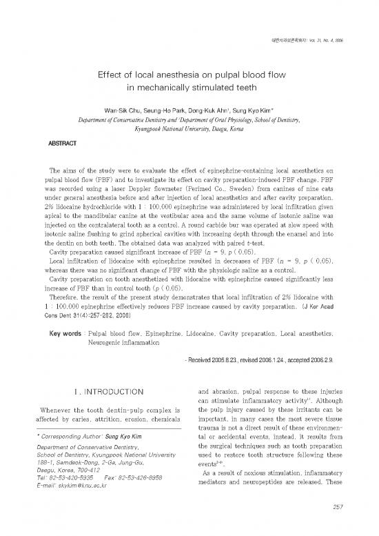 picture1_Local Anesthesia Pdf 86293 | Jkacd 31 257