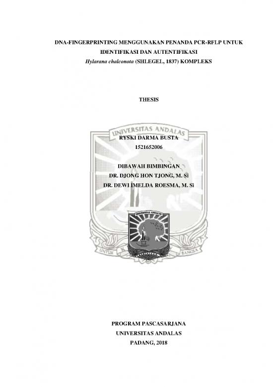 picture Dna Fingerprinting Pdf 86226 | Judul Thesis