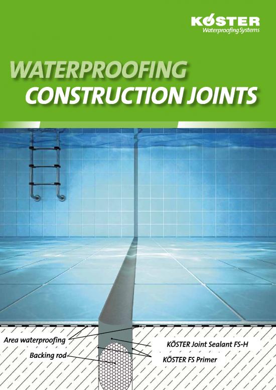 picture1_Building Pdf 84487 | Koester System Brochure Waterproofing Of Construction Joints