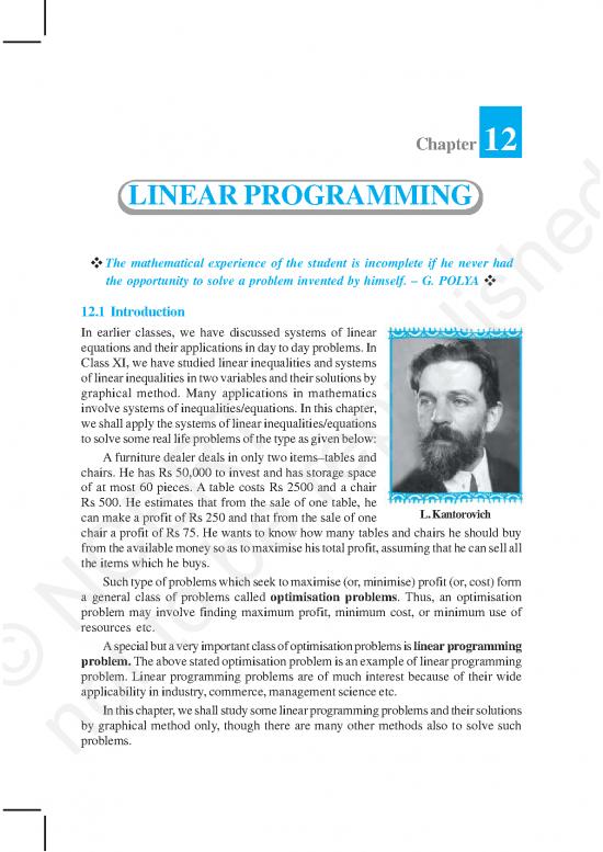 picture Linear Programming Graphical Method Problems With Solutions Pdf 86007 | Lemh206