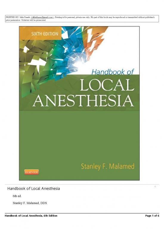 picture1_Malamed Local Anesthesia Pdf 85693 | Malamed Local Anesthesia 1