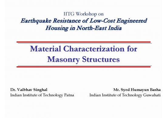 picture_Brick Masonry Pdf 84378 | Material Characterisation Low Cost Housing D V Singhal   Basha