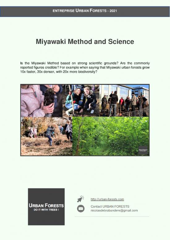 picture1_Miyawaki Method Pdf 86348 | Miyawaki Method And Science 2021 By Urban Forests