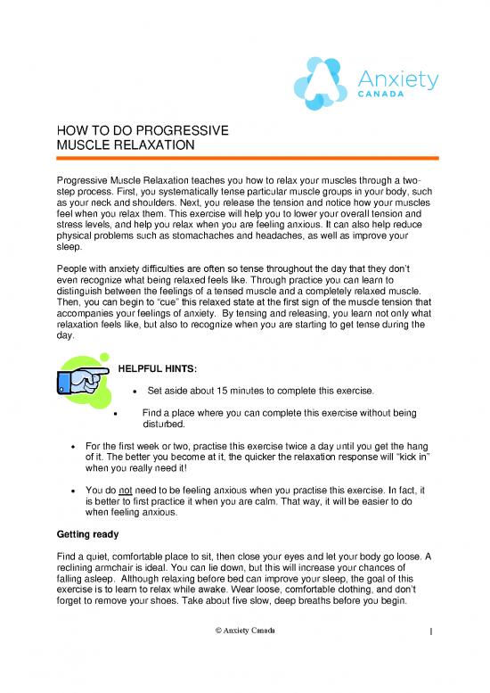 picture1_Progressive Muscle Relaxation Pdf 86433 | Musclerelaxation
