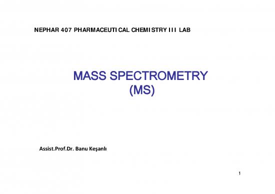 picture1_Mass Spectrometry Pdf 85584 | Nephar 407 Mass Spectrometry 18