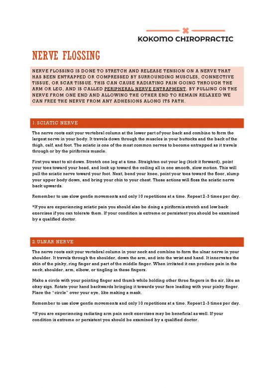 picture Sciatic Nerve Flossing Pdf 85814 | Nerve Flossing
