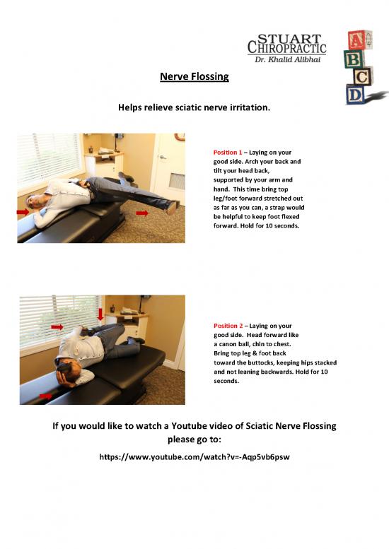 picture Sciatic Nerve Flossing Pdf 85581 | Nerve Flossing 2017
