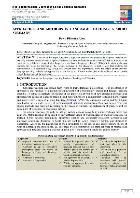 picture Teaching Methods Pdf 86000 | Nijssr 5(9) 135 151