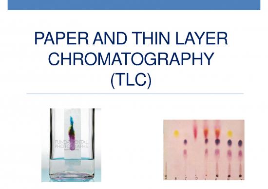 chromatography experiment pdf