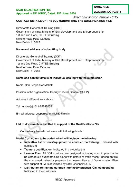 picture Mechanic Pdf 86034 | Qf Mechanic Motor Vehicle Cits1 Nsqf 6 Converted