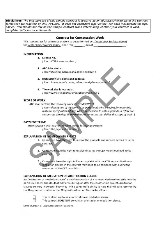 picture_Construction Pdf 84567 | Sample Contract For Construction Work